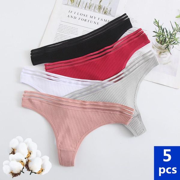 women's panties 5pcs underwear cotton thong soft low-waist g-string breathable comfortable fashion lingerie, Black;pink
women's panties 5pcs underwear cotton thong soft low-waist g-string breathable comfortable fashion lingerie, Black;pink