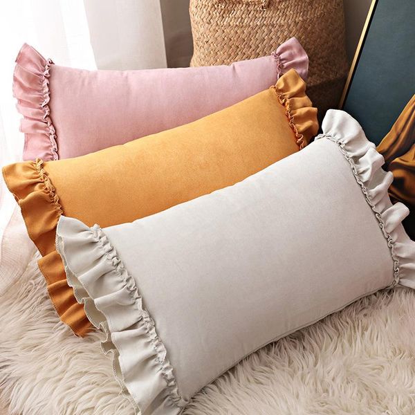 cushion/decorative pillow ins soft suede cushion cover ruffle bedroom sofa decorative cases 30x50cm/45x45cm
cushion/decorative pillow ins soft suede cushion cover ruffle bedroom sofa decorative cases 30x50cm/45x45cm
