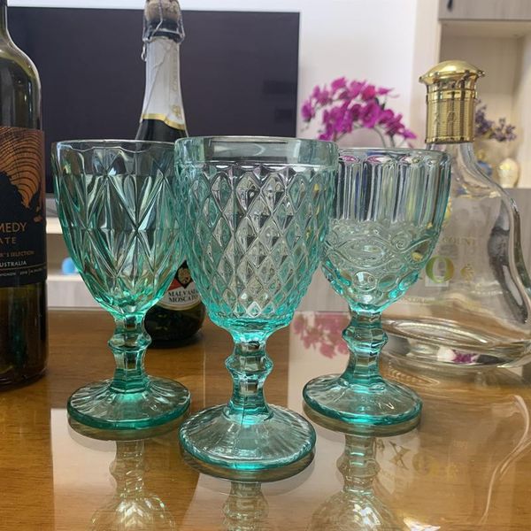 wine glasses 3pcs / lot glass juice drinking party cup aquamarine diamonds embossed design spirits goblet wedding beverage 300ml
wine glasses 3pcs / lot glass juice drinking party cup aquamarine diamonds embossed design spirits goblet wedding beverage 300ml
