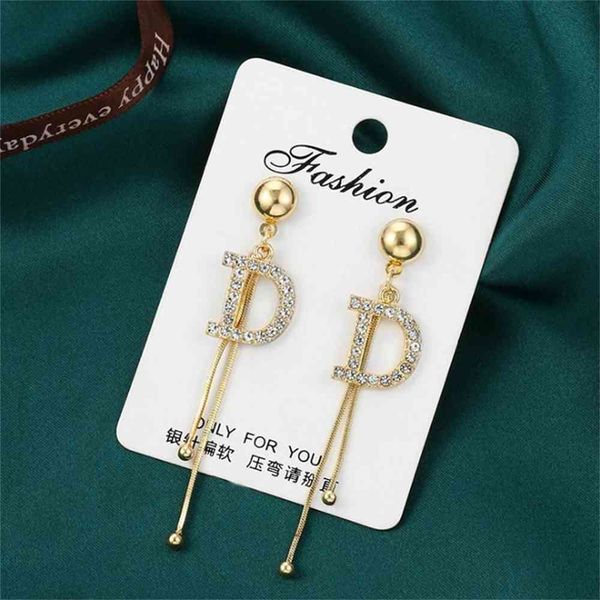 2021 luxury designer jewelry letter earrings women 2021 new fashion korean temperament net red tassel long round face thin, Silver
2021 luxury designer jewelry letter earrings women 2021 new fashion korean temperament net red tassel long round face thin, Silver