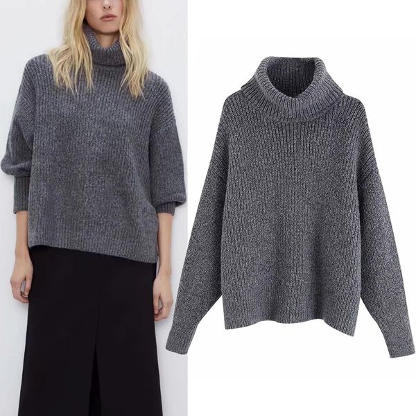 new autumn 2021 winter turtleneck oversized knitted sweater women long puff sleeve plus size sweaters ladies casual pullover 53uh tdqr, White;black 
new autumn 2021 winter turtleneck oversized knitted sweater women long puff sleeve plus size sweaters ladies casual pullover 53uh tdqr, White;black