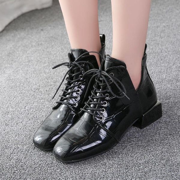 boots llogai leather women shoes ankle patent lace up ladies square toe fashion black low heels female footwear
boots llogai leather women shoes ankle patent lace up ladies square toe fashion black low heels female footwear
