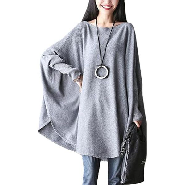 scarves women wraps round neck batwing sleeve asymmetrical tunic sweater shawl-style cashmere soft coat #20, Blue;gray
scarves women wraps round neck batwing sleeve asymmetrical tunic sweater shawl-style cashmere soft coat #20, Blue;gray