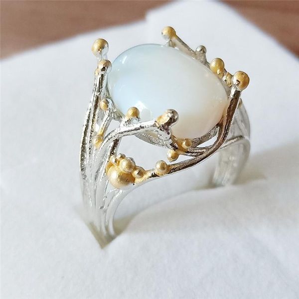 wedding rings 2021 vintage silver color natural moonstone ring white opal vine for women jewelry, Slivery;golden
wedding rings 2021 vintage silver color natural moonstone ring white opal vine for women jewelry, Slivery;golden