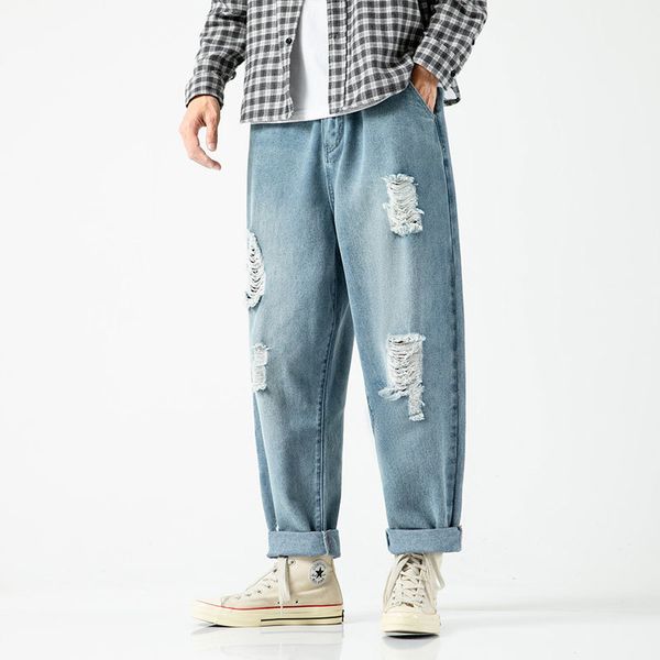 new 2021 men's vintage straight jeans ripped plus size hip hop blue jean for mens denim pants men fashion trousers o0jj
new 2021 men's vintage straight jeans ripped plus size hip hop blue jean for mens denim pants men fashion trousers o0jj