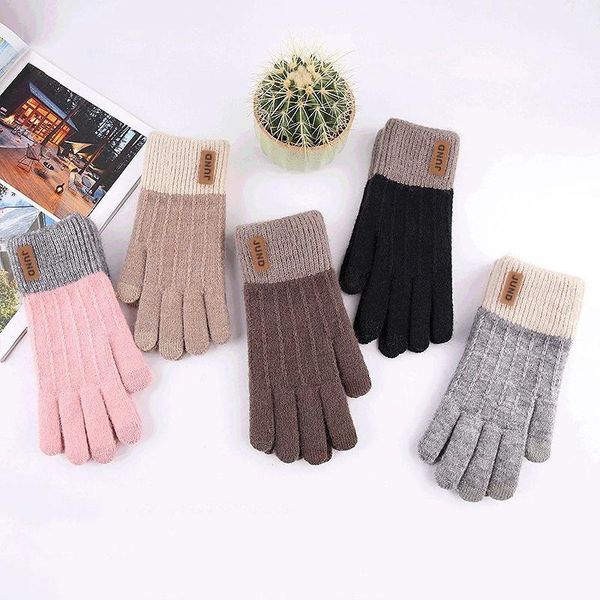sports gloves myalice women's cashmere touch screen ladies winter knitted elegant velvet elastic thicken keep warm soft guantes, Black
sports gloves myalice women's cashmere touch screen ladies winter knitted elegant velvet elastic thicken keep warm soft guantes, Black