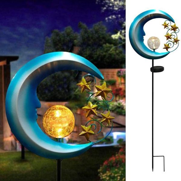 1pc retro star moon solar wrought iron lamp led garden light waterproof outdoor lawn lights decorative landscape
1pc retro star moon solar wrought iron lamp led garden light waterproof outdoor lawn lights decorative landscape