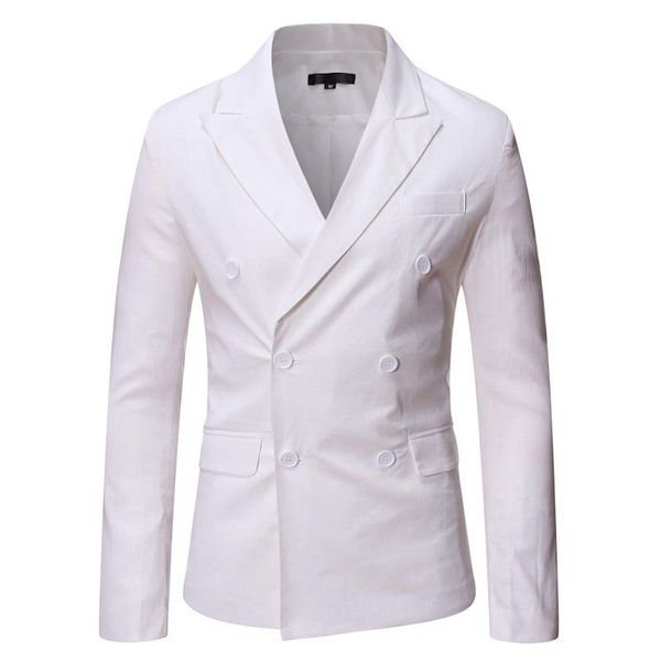 men's suits & blazers moda masculina nova casual boutique duplo breasted terno/homem de negócios terno jaqueta casaco, White;black
men's suits & blazers moda masculina nova casual boutique duplo breasted terno/homem de negócios terno jaqueta casaco, White;black