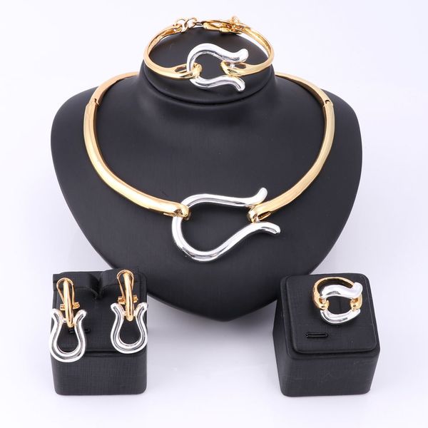 jewelry sets women african gold color 3 colors fashion bridal wedding elegant romantic necklace, Black
jewelry sets women african gold color 3 colors fashion bridal wedding elegant romantic necklace, Black