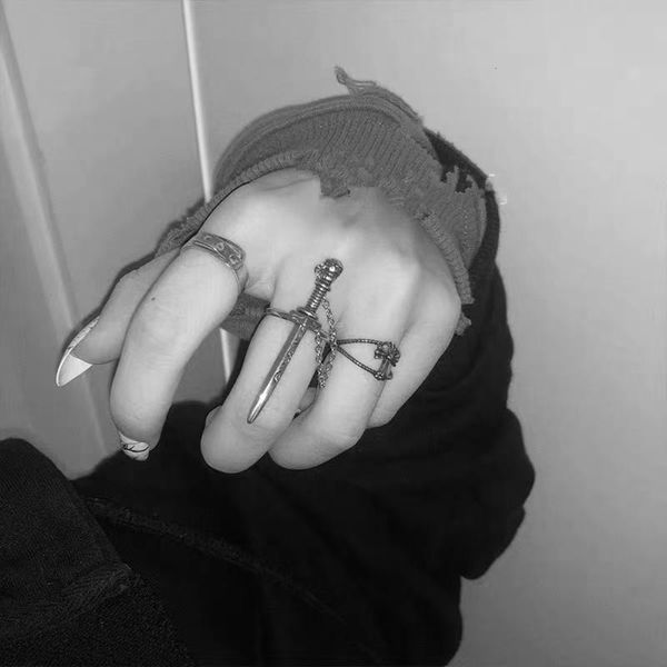 hbp punk hip hop sword one piece cool chain pendant insert style fashion ring, Silver
hbp punk hip hop sword one piece cool chain pendant insert style fashion ring, Silver