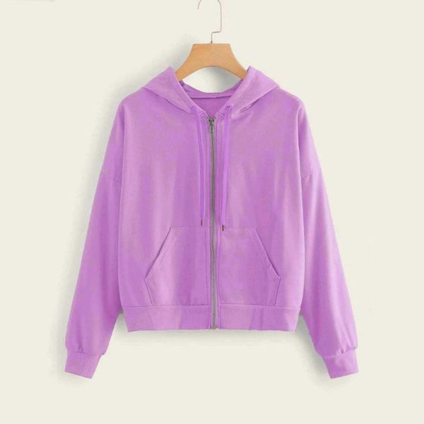women's hoodies & sweatshirts women casual solid long sleeve zipper up short jackets sweatshirt korean teen girls autumn blouse crop t, Black
women's hoodies & sweatshirts women casual solid long sleeve zipper up short jackets sweatshirt korean teen girls autumn blouse crop t, Black