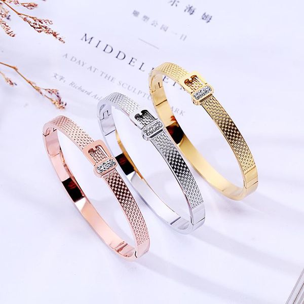 cuff luxury stainless steel bracelets&bangles brand cz crystal buckle love charm bracelet for women jewelry wedding gift, White
cuff luxury stainless steel bracelets&bangles brand cz crystal buckle love charm bracelet for women jewelry wedding gift, White
