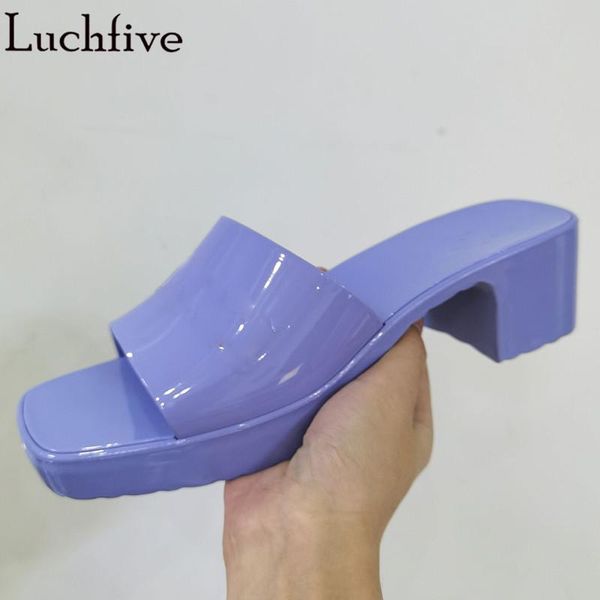slippers jelly pvc open toe shoes woman runway chunky heels beach slides big size candy colors sapatos feminina, Black
slippers jelly pvc open toe shoes woman runway chunky heels beach slides big size candy colors sapatos feminina, Black