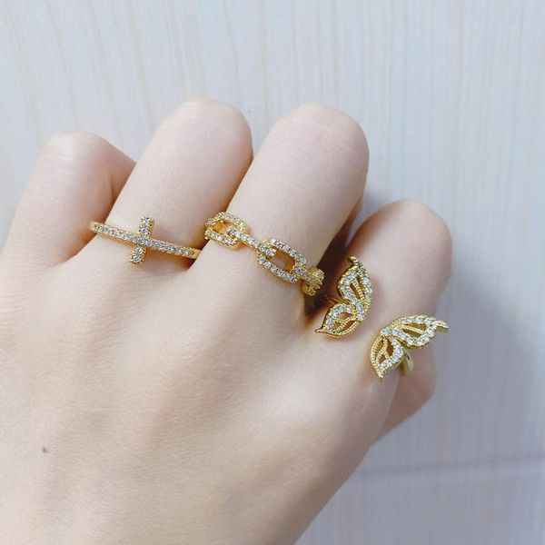 wedding rings 5pcs/lot 2021 est varity design cubic zircon cross snake butterfly ring for women's gift, Slivery;golden
wedding rings 5pcs/lot 2021 est varity design cubic zircon cross snake butterfly ring for women's gift, Slivery;golden