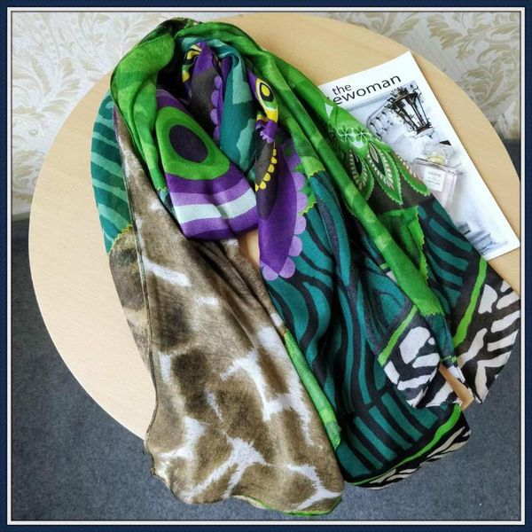 scarves spain foreign trade lady color national style long peacock feather design scarf shawl sunshade warm silk neck, Blue;gray
scarves spain foreign trade lady color national style long peacock feather design scarf shawl sunshade warm silk neck, Blue;gray