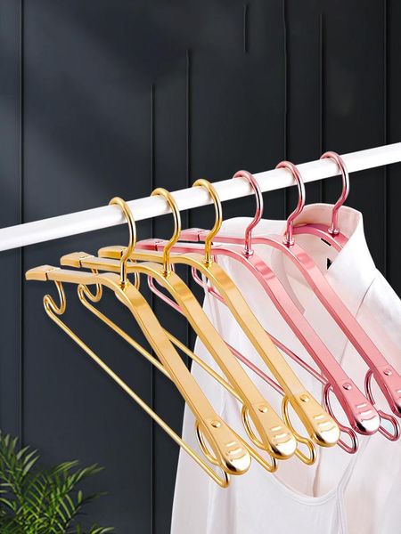 hangers & racks 5/10pcs metal clothing hanger aluminum alloy non-slip seamless store display rack home space saver storage closet
hangers & racks 5/10pcs metal clothing hanger aluminum alloy non-slip seamless store display rack home space saver storage closet