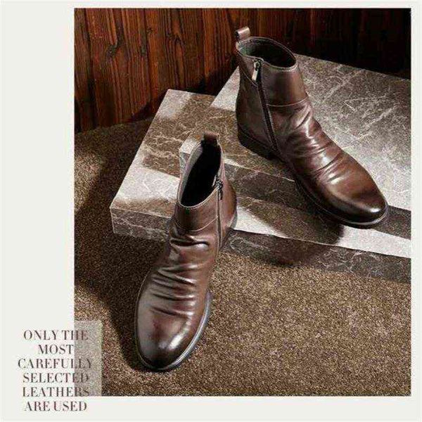 men's fold embroidery retro shoes super fire short boots knight men motorcycle martin xm370 211216, Black
men's fold embroidery retro shoes super fire short boots knight men motorcycle martin xm370 211216, Black
