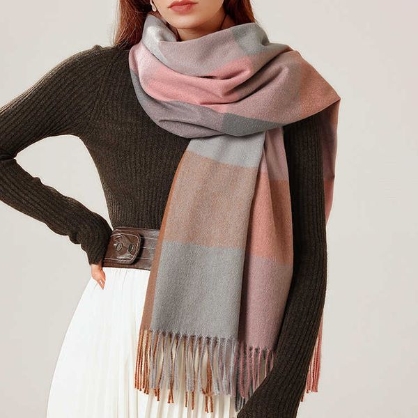 women's stripe plaid shawl elegant celebrity style autumn winter scarf 2021 cashmere like, Blue;gray
women's stripe plaid shawl elegant celebrity style autumn winter scarf 2021 cashmere like, Blue;gray