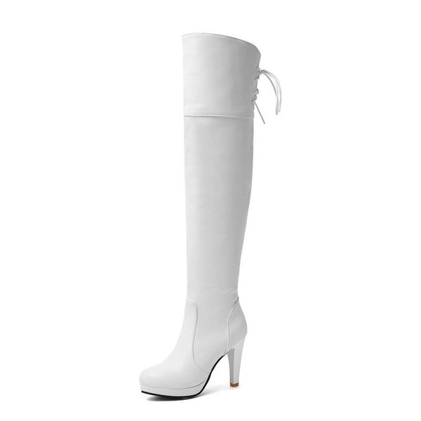 boots qplyxco2021 arrival over the knee round toe zip lace up high heels platform party wedding shoes woman, Black
boots qplyxco2021 arrival over the knee round toe zip lace up high heels platform party wedding shoes woman, Black