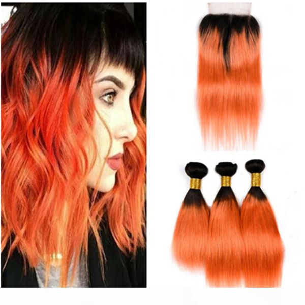 silky straight #1b orange ombre malaysian virgin human hair weaves with closure orange ombre 4x4 lace closure with weave bundles, Black
silky straight #1b orange ombre malaysian virgin human hair weaves with closure orange ombre 4x4 lace closure with weave bundles, Black