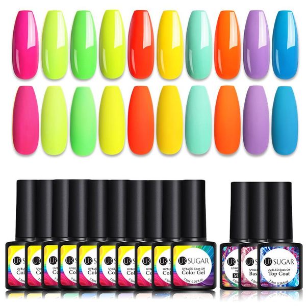 nail gel ur sugar 6/10pcs color polish set with base coat matte semi permanent uv led varnish soak off, Red;pink
nail gel ur sugar 6/10pcs color polish set with base coat matte semi permanent uv led varnish soak off, Red;pink