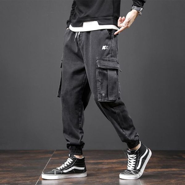 men's jeans 2021 autumn japanese loose-fit casual black spring harem denim pants full length elastic waist trousers hip hop, Blue
men's jeans 2021 autumn japanese loose-fit casual black spring harem denim pants full length elastic waist trousers hip hop, Blue