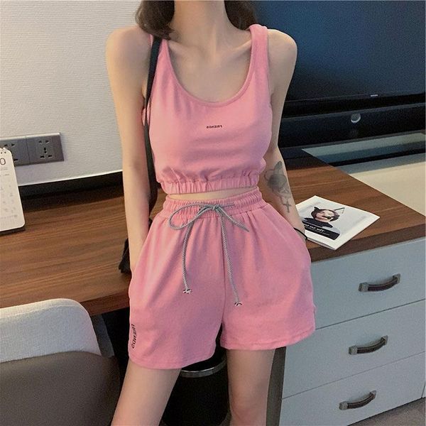 women's tracksuits women 2pcs vest crop + high waist shorts 2021 fashion sports suit yoga gym running outfits s-xl, Gray
women's tracksuits women 2pcs vest crop + high waist shorts 2021 fashion sports suit yoga gym running outfits s-xl, Gray