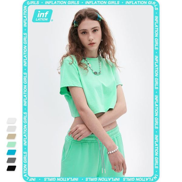 women's t-shirt inflation essential crop jersey tshirts women cropped 2021 trending solid o-neck outfits for 6001gs21, White
women's t-shirt inflation essential crop jersey tshirts women cropped 2021 trending solid o-neck outfits for 6001gs21, White