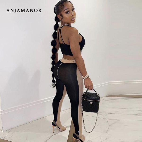 women's leggings anjamanor black patchwork sheer mesh high waisted womans clothing fashionable club wear ladies pants d85-ag11
women's leggings anjamanor black patchwork sheer mesh high waisted womans clothing fashionable club wear ladies pants d85-ag11