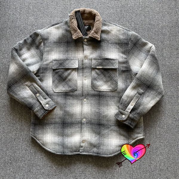 grey plaid hoodie men women 1 cashmere check flannel sweatshirts pockets button pullovers, Black;brown
grey plaid hoodie men women 1 cashmere check flannel sweatshirts pockets button pullovers, Black;brown
