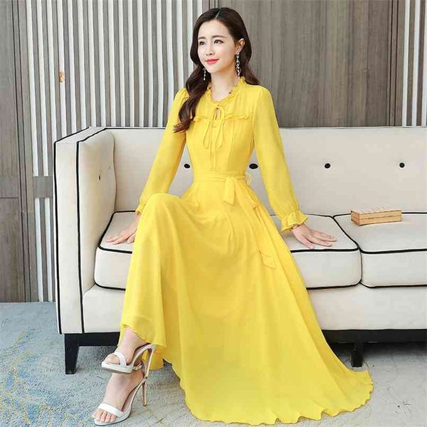 autumn yellow chiffon beach long sleeve maxi dress vintage 3xl plus size solid elegant dresses women bodycon party vestidos 210528, Black;gray
autumn yellow chiffon beach long sleeve maxi dress vintage 3xl plus size solid elegant dresses women bodycon party vestidos 210528, Black;gray