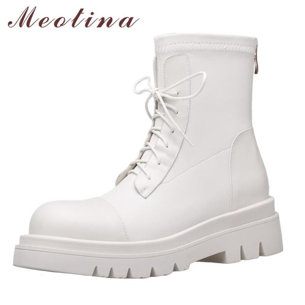boots meotina women genuine leather motorcycle thick med heel round toe knee high lace up ladies autumn winter black
boots meotina women genuine leather motorcycle thick med heel round toe knee high lace up ladies autumn winter black