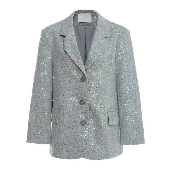 women's suits & blazers heavy industry colorful sequins loose drape suit jacket women 0202, White;black
women's suits & blazers heavy industry colorful sequins loose drape suit jacket women 0202, White;black
