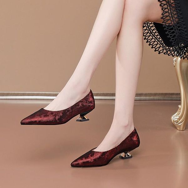 dress shoes mljuese 2021 women pumps soft sheepskin autumn spring wine red color slip on pointed toe high heels, Black
dress shoes mljuese 2021 women pumps soft sheepskin autumn spring wine red color slip on pointed toe high heels, Black