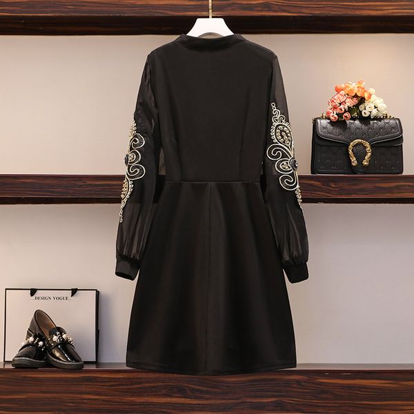 vintage fashion embroidered flower party dress black 2021 woman long sleeve a line dressed plus size femme 5xl 67or, Black;gray
vintage fashion embroidered flower party dress black 2021 woman long sleeve a line dressed plus size femme 5xl 67or, Black;gray