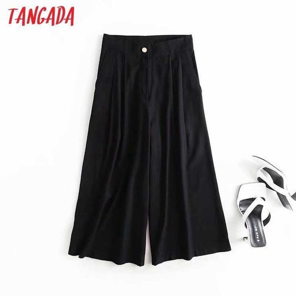 tangada fashion women wide leg suit pants trousers pockets buttons office lady pants pantalon 4c60 210609, Black;white
tangada fashion women wide leg suit pants trousers pockets buttons office lady pants pantalon 4c60 210609, Black;white