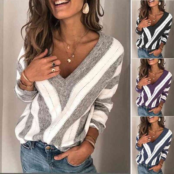 women autumn v neck womens sweaters long sleeve fashion loose knit female sweater ladies chaqueta mujer, White;black
women autumn v neck womens sweaters long sleeve fashion loose knit female sweater ladies chaqueta mujer, White;black