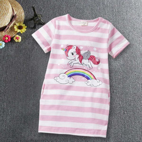 casual children girls dress summer short sleeve cotton dress girl cartoon animal striped print straight dress kids clothes girls 210713, Red;yellow
casual children girls dress summer short sleeve cotton dress girl cartoon animal striped print straight dress kids clothes girls 210713, Red;yellow