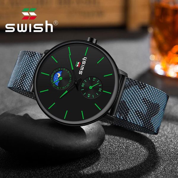 wristwatches swish fashion watches for men luxury stainless steel men's waterproof sports military quartz chronograph reloj 2021, Slivery;brown
wristwatches swish fashion watches for men luxury stainless steel men's waterproof sports military quartz chronograph reloj 2021, Slivery;brown