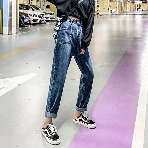 women's jeans 2021 casual vintage korean style blue high waist women straight trousers pants for ladies street girls ankle length
women's jeans 2021 casual vintage korean style blue high waist women straight trousers pants for ladies street girls ankle length