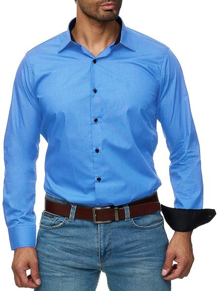 men's dress shirts shirt long sleeve turn down collar solid cardigan basic casual single-breasted slim fit social blouses, White;black
men's dress shirts shirt long sleeve turn down collar solid cardigan basic casual single-breasted slim fit social blouses, White;black