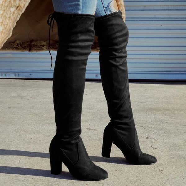boots winter over the knee women ladies stretch thigh high pointed toe woman long plus size zapatos de mujeres #01, Black
boots winter over the knee women ladies stretch thigh high pointed toe woman long plus size zapatos de mujeres #01, Black