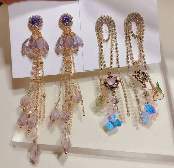 wonderful low price crystal diamond up-market fan tassels lady's earings 12.5h, Silver
wonderful low price crystal diamond up-market fan tassels lady's earings 12.5h, Silver