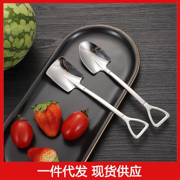 spoons 304 creative retro shovel coffee spoon stainless steel dessert watermelon ice cream tip flat
spoons 304 creative retro shovel coffee spoon stainless steel dessert watermelon ice cream tip flat