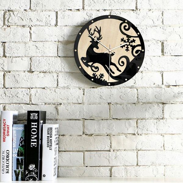 wall clocks nordic style elk christmas deer hanging clock 3d self-adhesive acryl black white for living room home decor
wall clocks nordic style elk christmas deer hanging clock 3d self-adhesive acryl black white for living room home decor