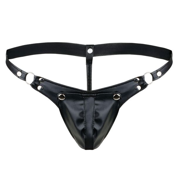mens lingerie panties faux leather buckled bulge pouch briefs g-string jockstraps gay sissy underwear underpants, Black;white
mens lingerie panties faux leather buckled bulge pouch briefs g-string jockstraps gay sissy underwear underpants, Black;white