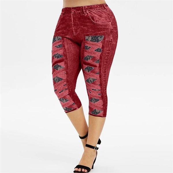 women's leggings print short legging women jeggings perfect fit jeans high waist elastic capri leggins pants summer false denim, Black
women's leggings print short legging women jeggings perfect fit jeans high waist elastic capri leggins pants summer false denim, Black