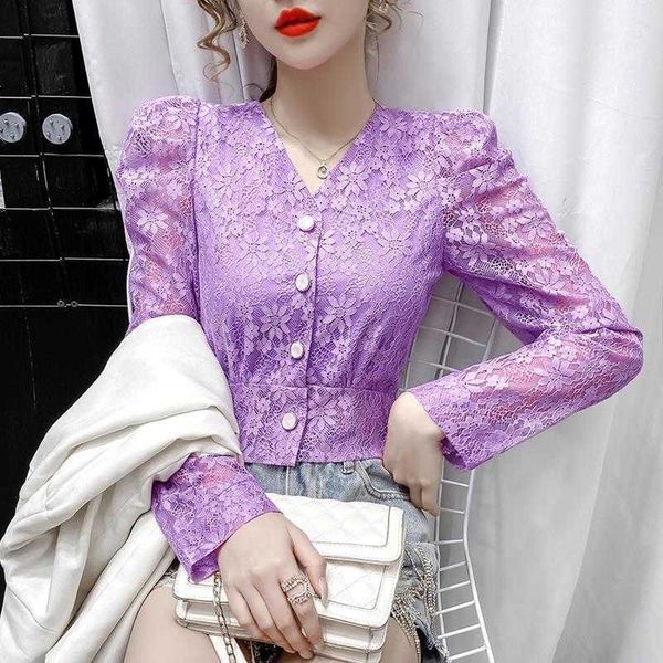 women's spring autumn style lace blouses shirt button v-neck solid color hollow out long sleeve korean casual df3922 210609, White
women's spring autumn style lace blouses shirt button v-neck solid color hollow out long sleeve korean casual df3922 210609, White