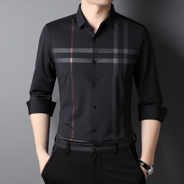 men's casual shirts 2021 fashion men shirt black long sleeve spring fall thin streetwear striped male english style blous, White;black
men's casual shirts 2021 fashion men shirt black long sleeve spring fall thin streetwear striped male english style blous, White;black
