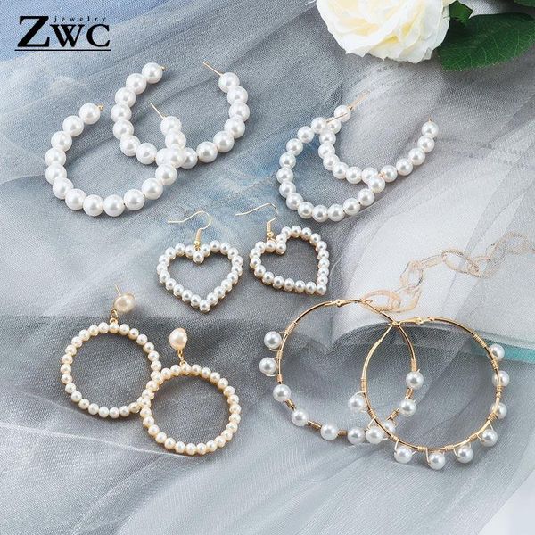 dangle & chandelier zwc elegant geometric white natural imitation pearl heart drop earrings for women metal big round earring korean jewelry, Silver
dangle & chandelier zwc elegant geometric white natural imitation pearl heart drop earrings for women metal big round earring korean jewelry, Silver